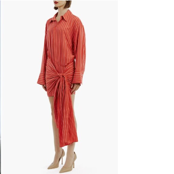 Brand New Bardot Malira Long-Sleeve Mini Shirt Dress - Picture 5 of 11